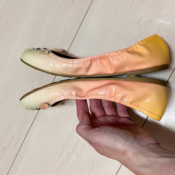 Marc by Marc Jacobs Ombre Patent The Mouse Flats Sz 38.5 - Picture 3 of 10